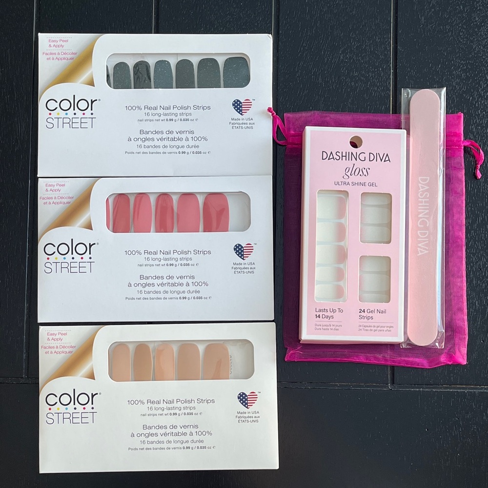 Color Street and Dashing Diva Nail Strip Set